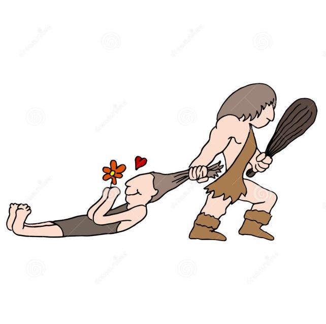 caveman-choosing-mate-image-dragging-his-hair-40202510